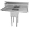 Koolmore 1 Compartment Stainless Steel NSF Commercial Kitchen Prep & Utility Sink with 2 Drainboards SA121610-16B3 - alternate 8
